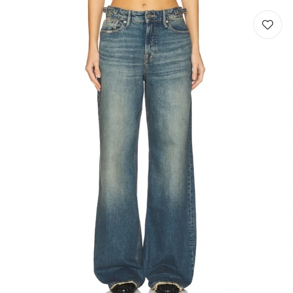 NWT Good American Good Ease Mid Rise Jean Relaxed Fit High Rise 34” Inseam 4/27 - Picture 2 of 16